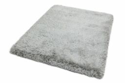 The Rug Shop UK Handmade Plain Shaggy Sparkle Luxurious Anti-Shed Area Rug in Silver - Size: 160 cm x 230 cm - thumbnail 5