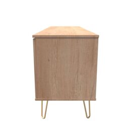 Ready Assembled 2 U Fuji 2 Door 1 Drawer Wide TV Unit (Ready Assembled) in Natural - Size: Large - thumbnail 2