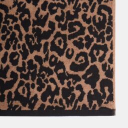 OHS Leopard Hand Towel Absorbent 100% Cotton Luxury Hotel Quality in Natural - thumbnail 4