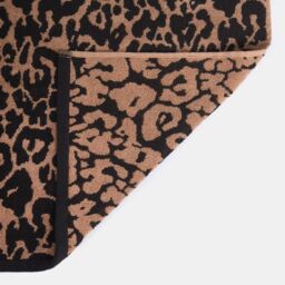 OHS Leopard Hand Towel Absorbent 100% Cotton Luxury Hotel Quality in Natural - thumbnail 5