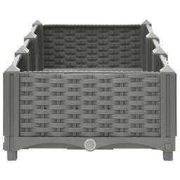 Berkfield Home Raised Bed 120x40x23 cm Polypropylene in Grey - Size: 120 x 40 x 23 cm - thumbnail 5