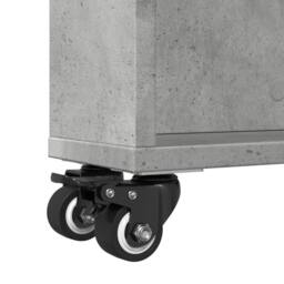 Berkfield Home Narrow Storage Trolley Concrete Grey 48x13x68 cm Engineered Wood - Size: 48 x 13 x 68 cm - thumbnail 8