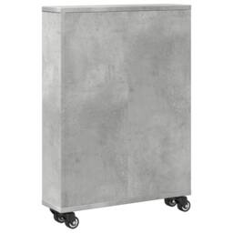 Berkfield Home Narrow Storage Trolley Concrete Grey 48x13x68 cm Engineered Wood - Size: 48 x 13 x 68 cm - thumbnail 6