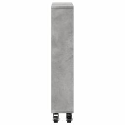 Berkfield Home Narrow Storage Trolley Concrete Grey 48x13x68 cm Engineered Wood - Size: 48 x 13 x 68 cm - thumbnail 5