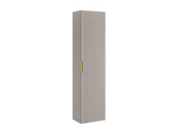Vente-unique Fluted Wall-Hung Bathroom Unit With Inset Basin & Tall Unit - Beige - thumbnail 7