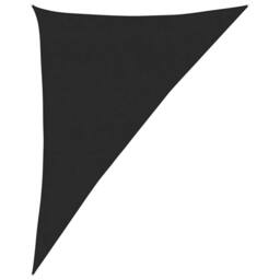 Berkfield Home Sunshade Sail 160 g/m ² Black 4x5x6.8 m HDPE - thumbnail 2