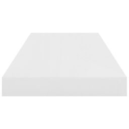 Berkfield Home Floating Wall Shelf High Gloss White 60x23.5x3.8 cm MDF - thumbnail 5