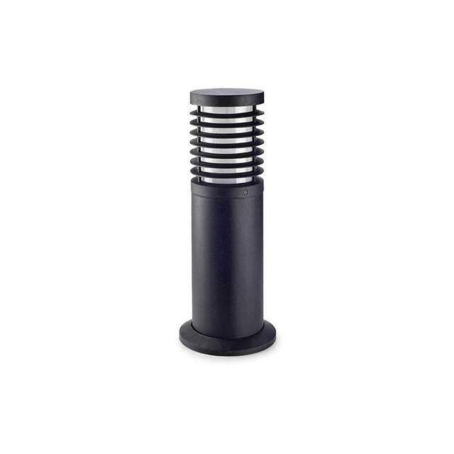 Netlighting Nott 1 Light Small Outdoor Bollard Light Black IP65 E27