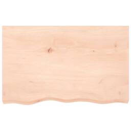 Berkfield Home Beautiful Wall Shelf 80x50x(2-4) cm Untreated Solid Wood Oak in Light Tan - thumbnail 4