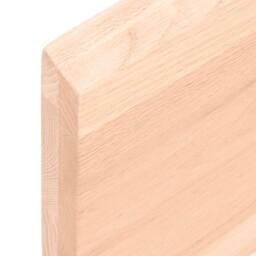 Berkfield Home Beautiful Wall Shelf 80x50x(2-4) cm Untreated Solid Wood Oak in Light Tan - thumbnail 8