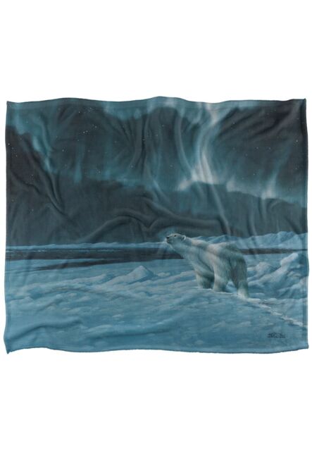 Wild Wings Polar Night Light 2 Silky Touch Super Soft Throw Blanket 152 X 127 cm in White - image 1