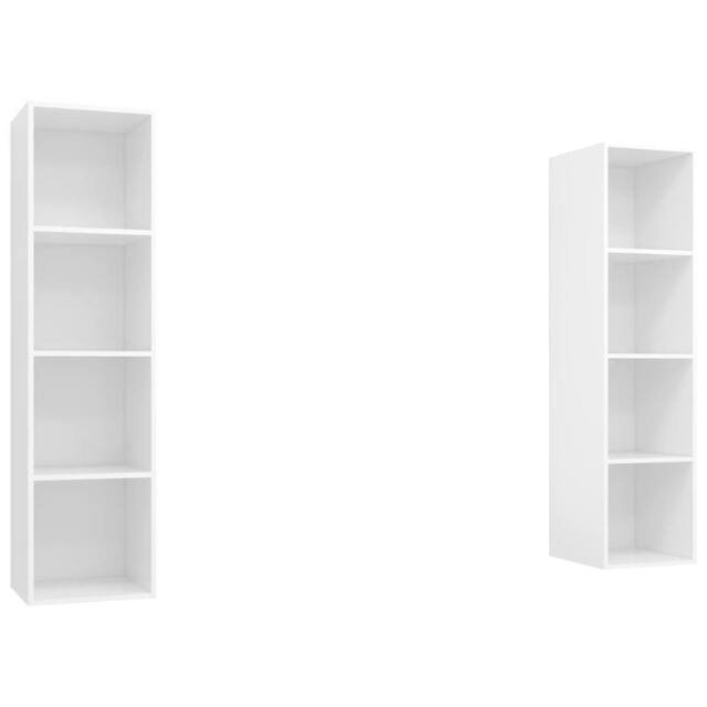 Berkfield Home Wall-mounted TV Cabinets 2 pcs White Engineered Wood - image 1