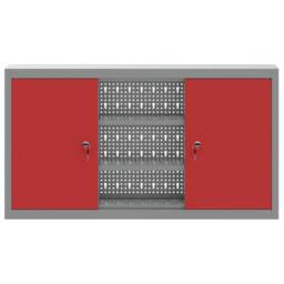 Berkfield Home Tool Cabinet Wall-Mounted with Pegboard Red 100x20x55 cm Steel - Size: 100 x 20 x 55 cm - thumbnail 6