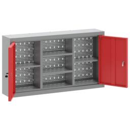 Berkfield Home Tool Cabinet Wall-Mounted with Pegboard Red 100x20x55 cm Steel - Size: 100 x 20 x 55 cm - thumbnail 5