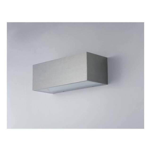 Netlighting TWIN LED 2 Light Up Down Light Nickel IP54 3000lm 4000K 30x10.8x12cm in Grey - Size: 30x10.8x12 cm - image 1