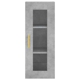 Berkfield Home Wall Mounted Cabinet Concrete Grey 34.5x34x90 cm - thumbnail 6