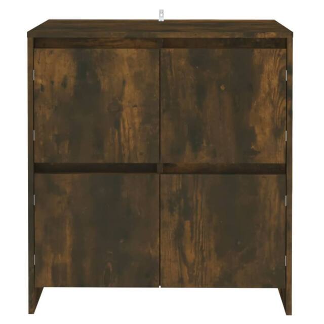 Berkfield Home Sideboards 2 pcs Smoked Oak 70x41x75 cm Engineered Wood in Brown - Size: 70 x 41 x 75 cm - image 1