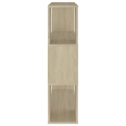 Berkfield Home Book Cabinet Room Divider Sonoma Oak 80x24x94 cm Engineered Wood in Light Tan - Size: 80 x 24 x 94 cm - thumbnail 6