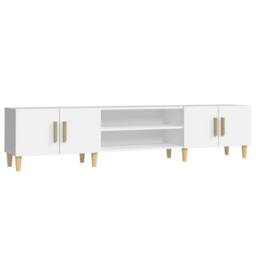 Berkfield Home TV Cabinet White 180x31.5x40 cm Engineered Wood - thumbnail 3