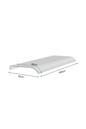 Living and Home Frosted Window Door Awning Canopy in Clear - Size: Medium - thumbnail 6