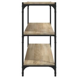 Berkfield Home Book Cabinet Sonoma Oak 80x33x70.5 cm Engineered Wood & Steel in Brown - thumbnail 6