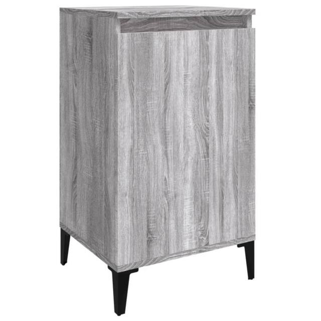 Berkfield Home Bedside Cabinet Grey Sonoma 40x35x70 cm Engineered Wood - Size: 40 x 35 x 70 cm - image 1
