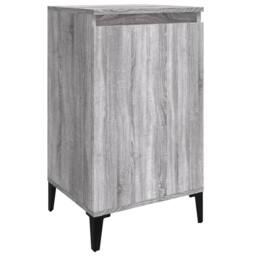Berkfield Home Bedside Cabinet Grey Sonoma 40x35x70 cm Engineered Wood - Size: 40 x 35 x 70 cm - thumbnail 1