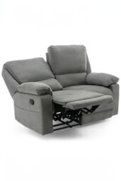 More4Homes Sydney 1+2 Seater Fabric Manual Recliner Sofa Set in Grey - thumbnail 2