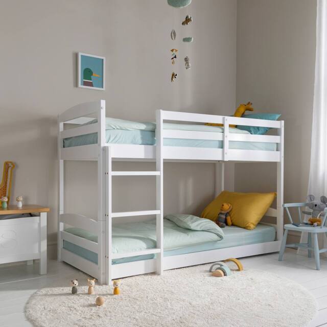 Nöa and Nani Mimi Shorty Bunk Bed Splits into Toddler and Day Bed in White - image 1