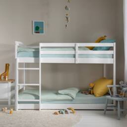 Nöa and Nani Mimi Shorty Bunk Bed Splits into Toddler and Day Bed in White - thumbnail 2