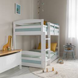 Nöa and Nani Mimi Shorty Bunk Bed Splits into Toddler and Day Bed in White - thumbnail 3