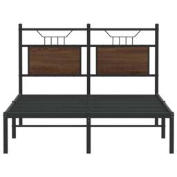 Berkfield Home Decorative Bed Frame Frame Brown Oak 120x190 cm Small Double Wood - thumbnail 6