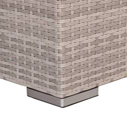 Furnishings For Less UK Rattan Corner Garden Sofa Set with Rising Table in Grey - thumbnail 2