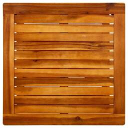 Berkfield Home Decorative Coffee Table 60x60x45 cm Solid Acacia Wood in Brown - Size: 60 x 60 x 45 cm - thumbnail 4