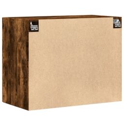 Berkfield Home Wall Cabinet Smoked Oak 80x42.5x64 cm Engineered Wood in Brown - thumbnail 6