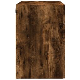 Berkfield Home Wall Cabinet Smoked Oak 80x42.5x64 cm Engineered Wood in Brown - thumbnail 5