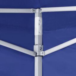 Berkfield Home Professional Folding Party Tent with 2 Sidewalls 2x2 m Steel Blue - thumbnail 3