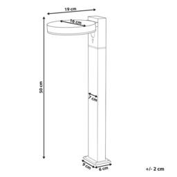 Wyld and Coco Solar LED Bollard 50cm Black - Motion Sensor - thumbnail 3