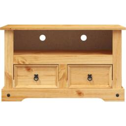 Berkfield Home TV Cabinet Mexican Pine Corona Range 91x43x56 cm in Brown - Size: 91 x 43 x 56 cm - thumbnail 4