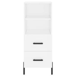 Berkfield Home Highboard White 34.5x34x180 cm Engineered Wood - thumbnail 6
