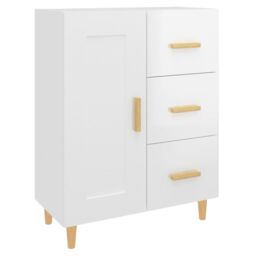 Berkfield Home Sideboard High Gloss White 69.5x34x90 cm Engineered Wood - thumbnail 2