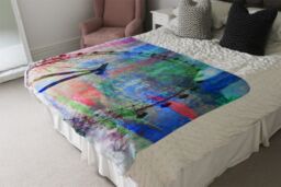 Benjamin Tate Design London Eye Blanket in Natural - Size: 120 cm x 150 cm - thumbnail 3