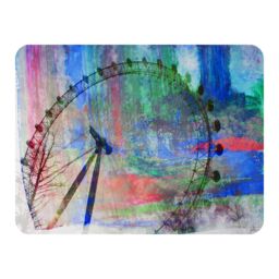 Benjamin Tate Design London Eye Blanket in Natural - Size: 120 cm x 150 cm - thumbnail 1