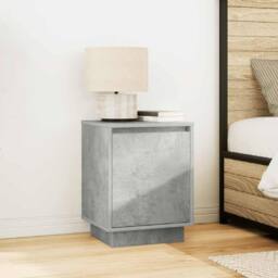 Berkfield Home Durable Bedside Cabinets with LED Lights¬†2 pcs Concrete Grey 38x - thumbnail 5