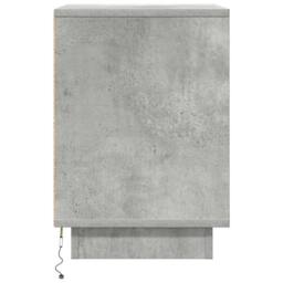 Berkfield Home Durable Bedside Cabinets with LED Lights¬†2 pcs Concrete Grey 38x - thumbnail 9