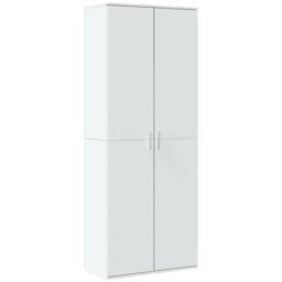 Berkfield Home Highboard White 70x35x180 cm Engineered Wood - Size: 70 x 35 x 180 cm - thumbnail 3
