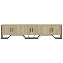 Berkfield Home TV Cabinet Sonoma Oak 180x34x41 cm Engineered Wood in Light Oak - Size: 180 x 34 x 41 cm - thumbnail 4