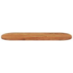 Berkfield Home Table Top 110x40x3.8 cm Oval Solid Wood Acacia in Brown - thumbnail 4