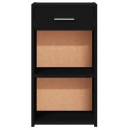 Berkfield Home Elegant Bedside Cabinets 2 pcs Black 35x34x65 cm Engineered Wood - Size: 35 x 34 x 65 cm - thumbnail 6