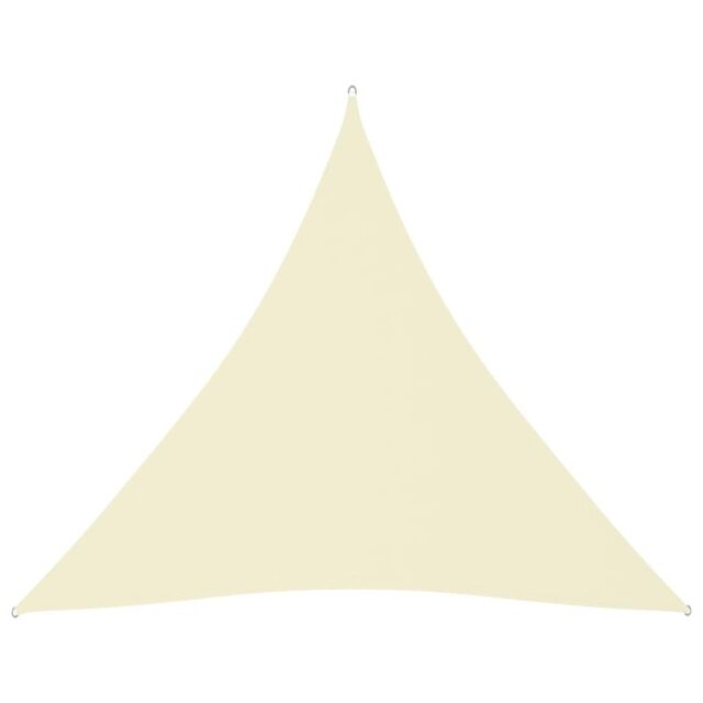 Berkfield Home Sunshade Sail Oxford Fabric Triangular 4.5x4.5x4.5 m Cream in Beige - image 1